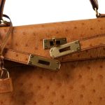 Kelly Sellier 28 Natural Ostrich Gold Plated (Y) Stamp - Image 15
