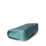 Turquoise Python Medium Classic Double Flap - Image 7