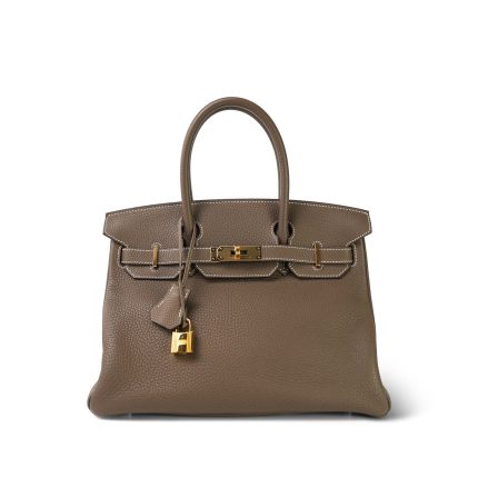 Birkin 30 Etoupe Togo Gold Plated Y Stamp