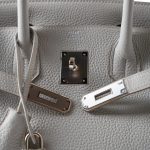 Birkin 30 Gris Perle Togo Palladium Plated D Stamp - Image 13
