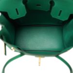 Birkin 30 Malachite Epsom Gold Plated C Stamp - Image 18