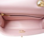 Light Pink Lambskin Quilted Sweet Camelia Single Flap Aged Gold Hardware - Image 15