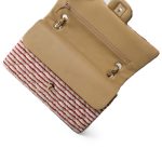 Red Striped Jersey Coco Sailor Flap Bag Medium LGHW - Image 12
