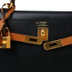 Kelly 25 Bi-Color Horseshoe (HSS) Black/Gold Epsom Gold Plated D Stamp - Image 7
