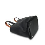 Picotin 22 Black Taurillon Clemence Tan Handles Palladium Plated A Stamp - Image 11