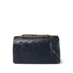 Navy Lambskin Quilted Classic Flap Medium GHW - Image 4