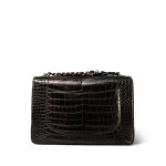 Bronze/Burgundy Alligator Single Flap Jumbo Ruthenium Hardware - Image 8