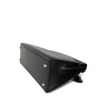 Kelly Sellier 28 Black Box Calfskin Gold Plated X Circle Stamp - Image 16