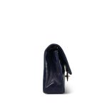 Navy Lambskin Quilted Medium Classic Flap GHW - Image 7