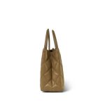 25A Beige Lambskin Quilted Nano Kelly Shopper Aged Gold Hardware - Image 8