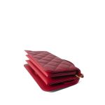 23B Red Caviar Quilted Mini Flap with Handle Flap Aged Gold Hardware - Image 11