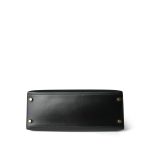 Kelly Sellier 28 Black Box Calfskin Gold Plated V Circle Stamp - Image 16