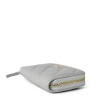 21A Light Grey Caviar Quilted Zip Coin Purse - Image 4