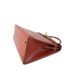 Kelly Sellier 28 Brique Box Calfskin Gold Plated (X) Stamp - Image 7
