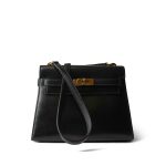 Mini Kelly Sellier Black Box Calfskin Gold Plated (Q) Stamp - Image 18