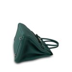 Birkin 30 Malachite Togo Palladium Plated D Stamp - Image 13