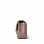 17B Rose Gold Iridescent Caviar Chevron Mini Rectangular Flap Silver Hardware - Image 5