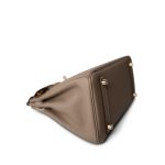 Birkin 25 Etoupe Togo Gold Plated B Stamp - Image 7