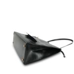 Black Vintage Hermes Himaraya Crocodile Gold Plated (P) Stamp - Image 15
