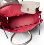 Birkin 25 Trench Togo / Rose Texas Palladium Plated U Stamp - Image 15