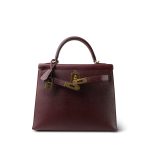 Kelly 28 Rouge H Epsom Sellier Gold Plated X Stamp - Image 18