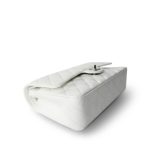 White Caviar Quilted Classic Flap Medium Silver Hardware - Image 11
