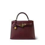 Kelly 28 Rouge H Epsom Sellier Gold Plated X Stamp - Image 14