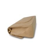 Light Beige Lambskin Quilted Classic Flap Medium GHW - Image 12