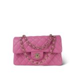 21P Pink Caviar Quilted Classic Flap Small Light Gold Hardware - Image 8