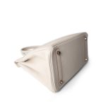 Birkin 30 Craie Veau Togo Rose Gold Plated Y Stamp - Image 11