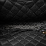 22K Black Ecru Tweed Quilted 22 Hobo Bag Medium Aged Gold Hardware - Image 15