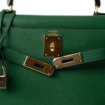 Kelly Sellier 28 Green Courchevel Gold Plated (V) Stamp - Image 11