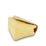 21P Yellow Lambskin Quilted Cocovado Flap Bag Mixed Fibers Chain LGHW - Image 5