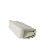 Ivory Caviar Quilted Classic Flap Small Light Gold Hardware - Image 10