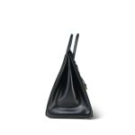 Birkin 35 Black Box Calfskin Gold Plated A Square Stamp - Image 13