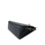 Kelly Sport PM Blue Indigo Calfskin Gold Plated U Circle Stamp - Image 8
