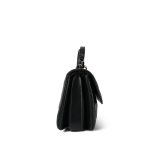 Black Lambskin Quilted Trendy CC Small LGHW - Image 4