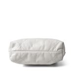 White Calfskin Quilted Mini 22 Bag Antique Gold Hardware - Image 8