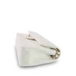 22S White Caviar Quilted Classic Flap Small LGHW - Image 6