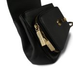 Black Caviar Quilted Business Affinity Flap Light Gold Hardware - Image 12
