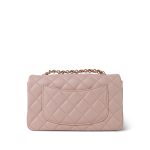 Light Pink Lambskin Quilted Mini Rectangular Flap Light Gold Hardware - Image 2