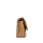 Vintage Beige Lambskin Quilted Classic Flap Medium GHW - Image 3