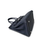 Birkin 30 Bleu Nuit Togo Palladium Plated Z Stamp - Image 12