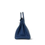 Birkin 25 Deep Blue Taurillon Gold Plated Y Stamp - Image 4