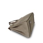 Birkin 25 Etoupe Swift and Grizzly Palladium Plated U Stamp - Image 14