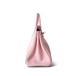 Birkin 25 Rose Sakura Swift Gold Plated X Stamp - Image 5