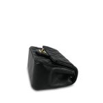 Black Lambskin Quilted Mini Square Flap LGHW - Image 4
