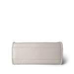 White Calfskin Quilted Embellished Deauville Tote Aged GHW - Image 6