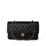 Black Caviar Quilted Classic Flap Medium GHW