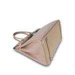 Birkin 30 Argyle Tadelakt Guilloche Palladium Plated R Square Stamp - Image 15